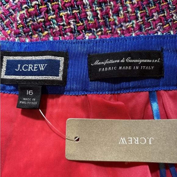 J. Crew NWT No. 2 Pink Tweed Pencil Skirt - sz 16 - Picture 8 of 11